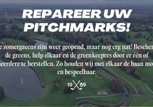 ​Zomergreens geopend – aandacht voor pitchmarks gewenst