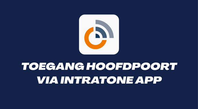 ​Toegang hoofdpoort via app